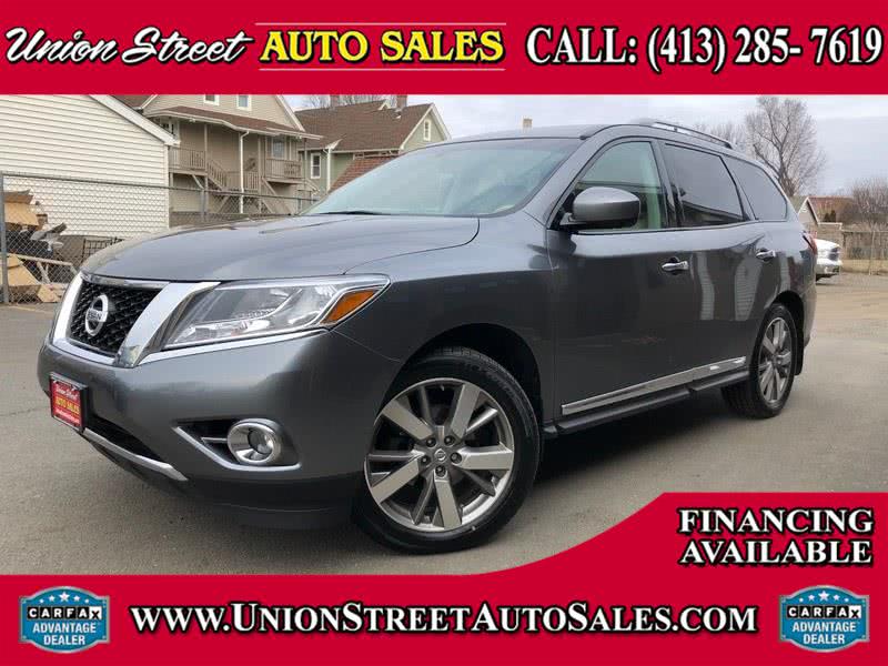 2015 Nissan Pathfinder 4WD 4dr Platinum, available for sale in West Springfield, Massachusetts | Union Street Auto Sales. West Springfield, Massachusetts
