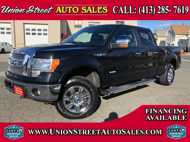 2012 Ford F-150 4WD SuperCrew 145" Lariat, available for sale in West Springfield, Massachusetts | Union Street Auto Sales. West Springfield, Massachusetts