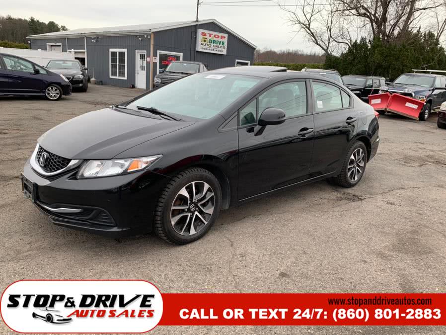 2013 Honda Civic Sdn 4dr Auto EX, available for sale in East Windsor, Connecticut | Stop & Drive Auto Sales. East Windsor, Connecticut