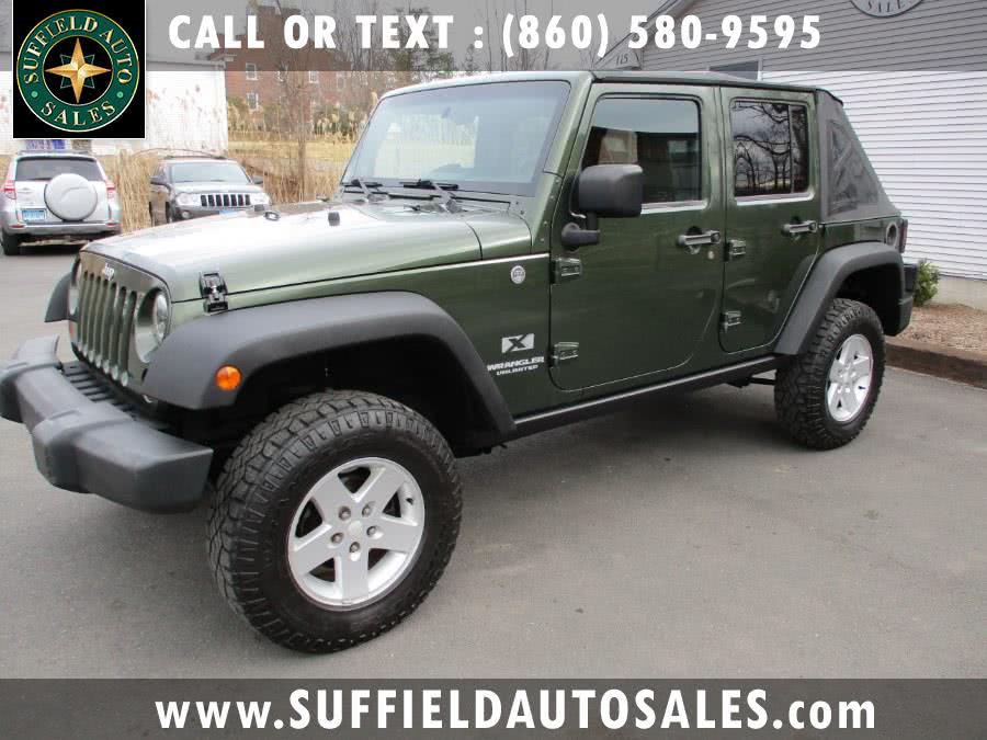 2009 Jeep Wrangler Unlimited 4WD 4dr X, available for sale in Suffield, Connecticut | Suffield Auto Sales. Suffield, Connecticut