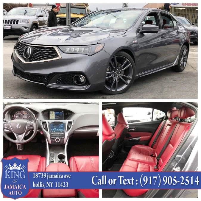 2019 Acura TLX 3.5L FWD w/A-Spec Pkg Red Leather, available for sale in Hollis, New York | King of Jamaica Auto Inc. Hollis, New York