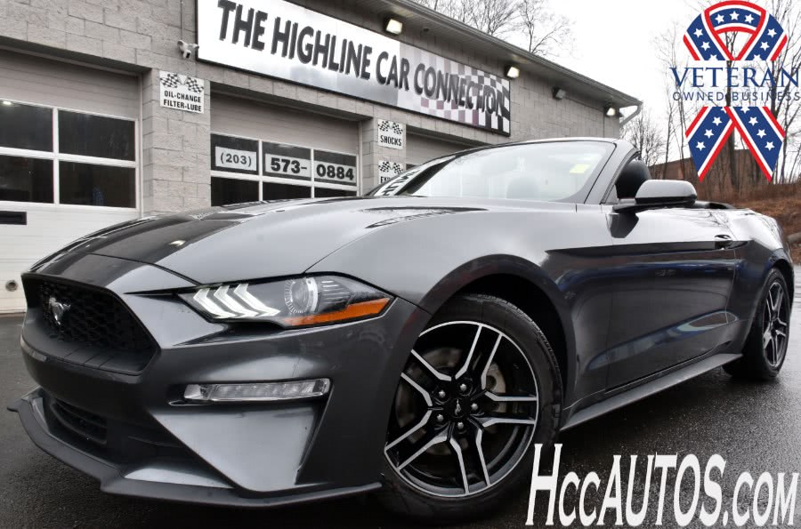 2019 Ford Mustang EcoBoost Premium Convertible, available for sale in Waterbury, Connecticut | Highline Car Connection. Waterbury, Connecticut