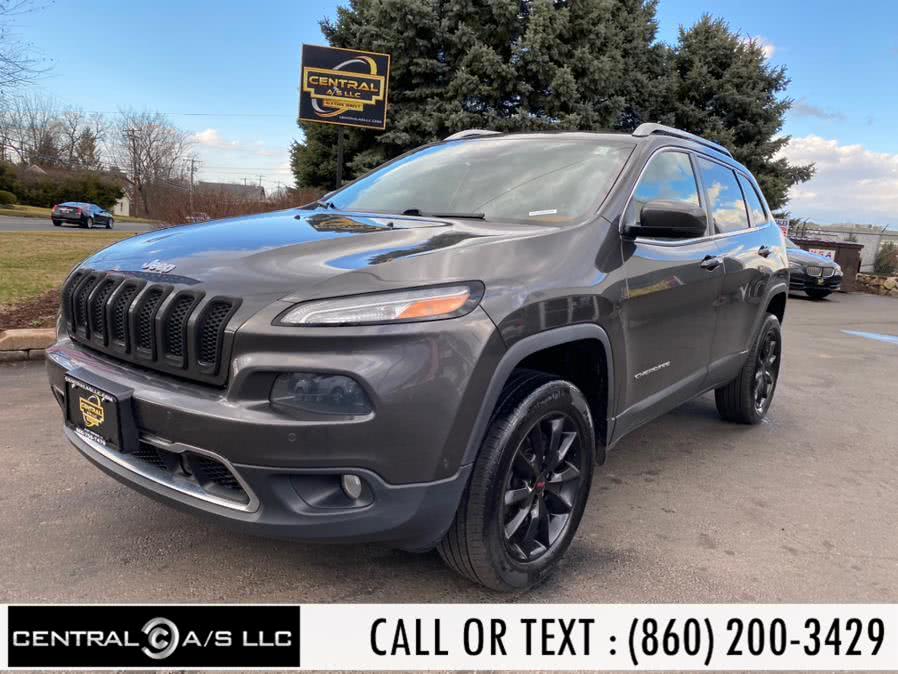 2014 Jeep Cherokee 4WD 4dr Limited, available for sale in East Windsor, Connecticut | Central A/S LLC. East Windsor, Connecticut