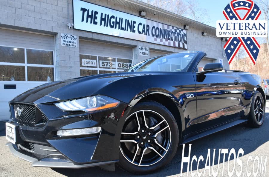 2019 Ford Mustang GT Premium Convertible, available for sale in Waterbury, Connecticut | Highline Car Connection. Waterbury, Connecticut
