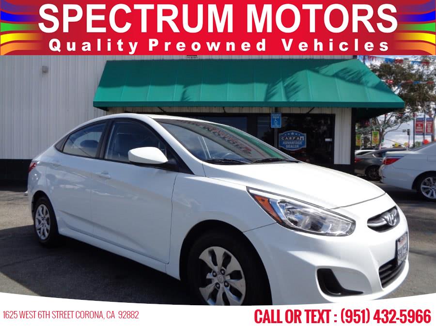 2016 Hyundai Accent 4dr Sdn Auto SE, available for sale in Corona, California | Spectrum Motors. Corona, California