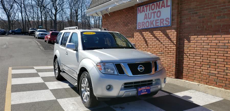 2011 Nissan Pathfinder 4WD 4dr V6 Silver, available for sale in Waterbury, Connecticut | National Auto Brokers, Inc.. Waterbury, Connecticut
