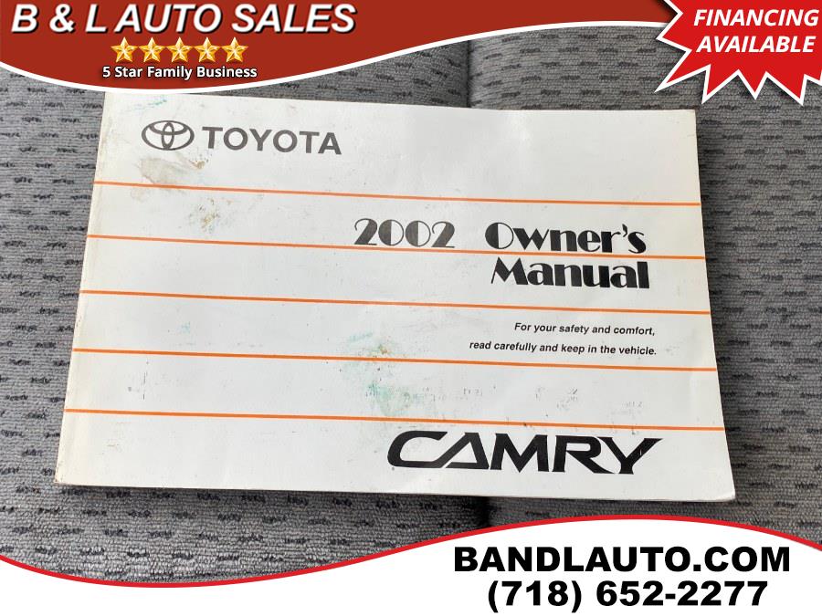 2002 Toyota Camry 4dr Sedan LE Sport V6 Auto, available for sale in Bronx, New York | B & L Auto Sales LLC. Bronx, New York 2002 Toyota Camry 4dr Sedan LE Sport V6 Auto, available for sale in Bronx, New York | B & L Auto Sales LLC. Bronx, New York