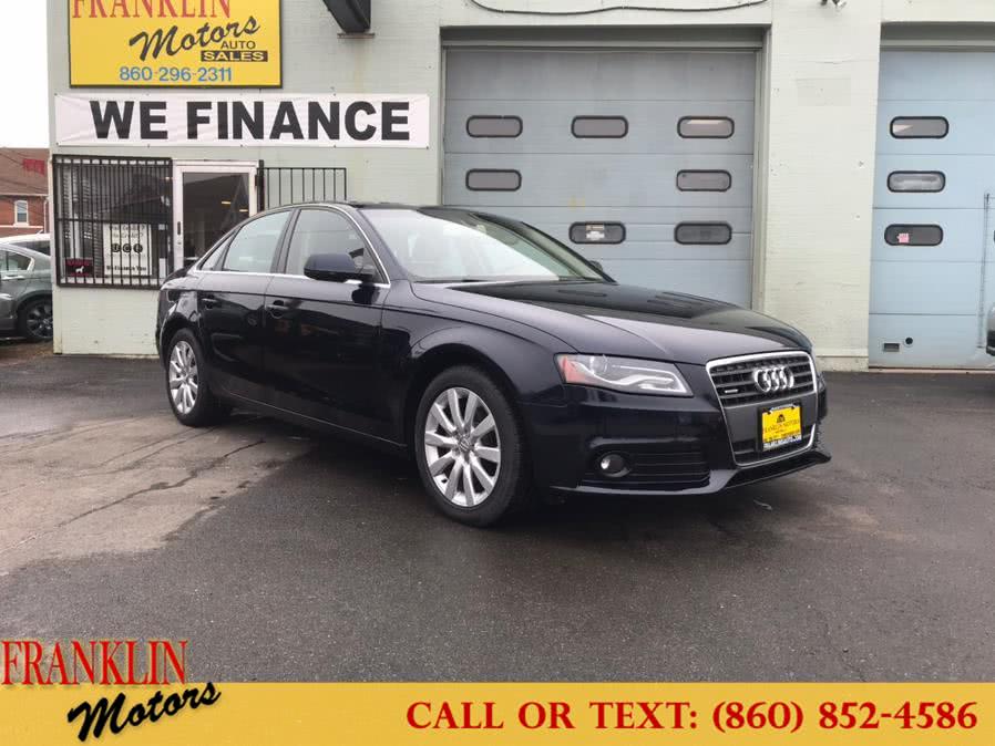 2011 Audi A4 4dr Sdn Auto quattro 2.0T Premium Plus, available for sale in Hartford, Connecticut | Franklin Motors Auto Sales LLC. Hartford, Connecticut 2011 Audi A4 4dr Sdn Auto quattro 2.0T Premium Plus, available for sale in Hartford, Connecticut | Franklin Motors Auto Sales LLC. Hartford, Connecticut