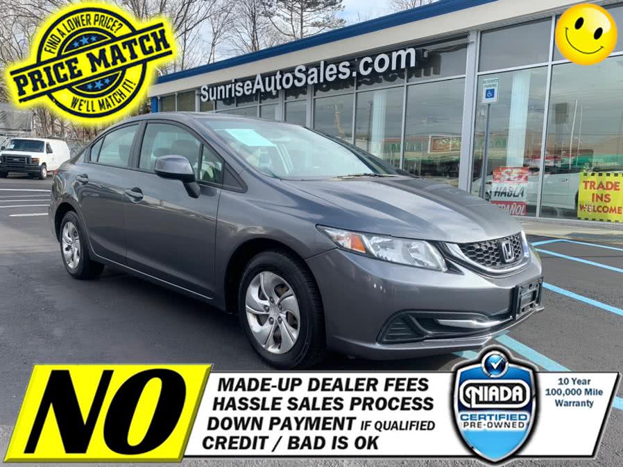2013 Honda Civic Sdn 4dr Auto LX, available for sale in Rosedale, New York | Sunrise Auto Sales. Rosedale, New York