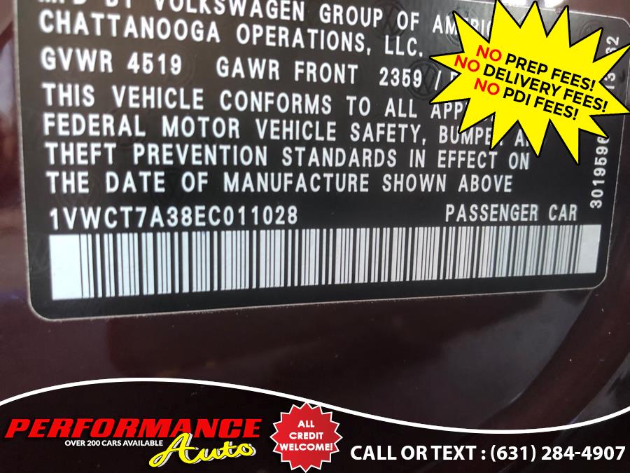 2014 Volkswagen Passat 4dr Sdn 1.8T Auto SEL Premium PZEV, available for sale in Bohemia, New York | Performance Auto Inc. Bohemia, New York 2014 Volkswagen Passat 4dr Sdn 1.8T Auto SEL Premium PZEV, available for sale in Bohemia, New York | Performance Auto Inc. Bohemia, New York