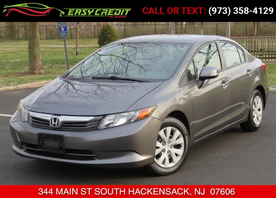 2012 Honda Civic Sdn 4dr Auto LX PZEV, available for sale in NEWARK, New Jersey | Easy Credit of Jersey. NEWARK, New Jersey