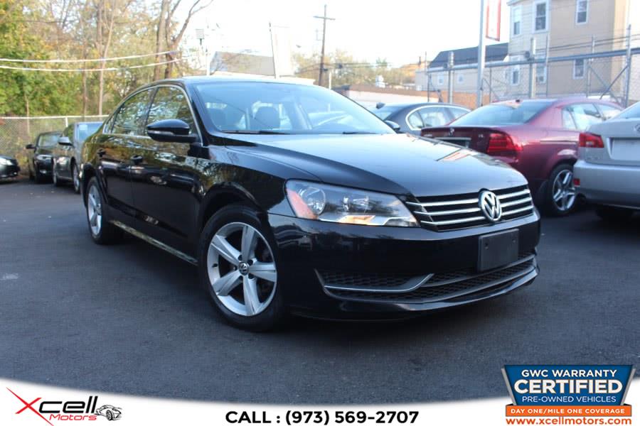 2012 Volkswagen Passat 4dr Sdn 2.5L Auto SE w/Sunroof PZEV, available for sale in Paterson, New Jersey | Xcell Motors LLC. Paterson, New Jersey