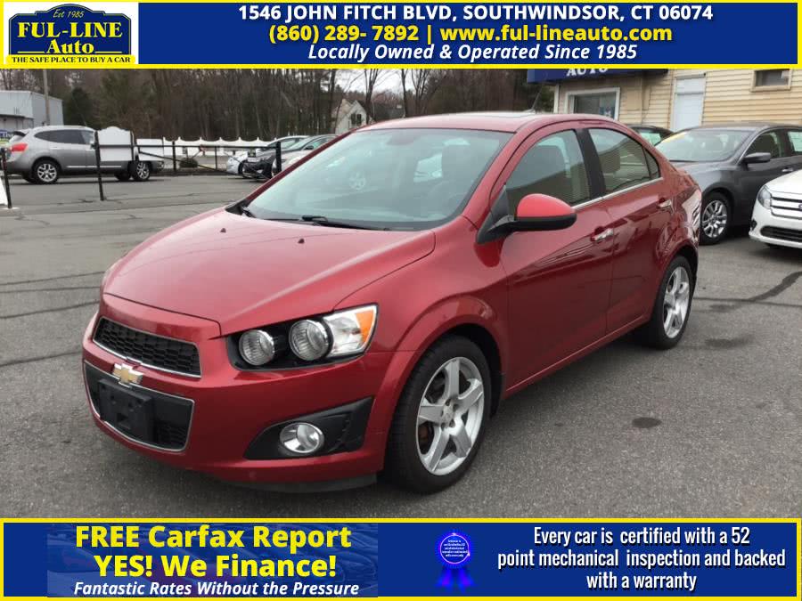 2013 Chevrolet Sonic 4dr Sdn Auto LTZ, available for sale in South Windsor , Connecticut | Ful-line Auto LLC. South Windsor , Connecticut