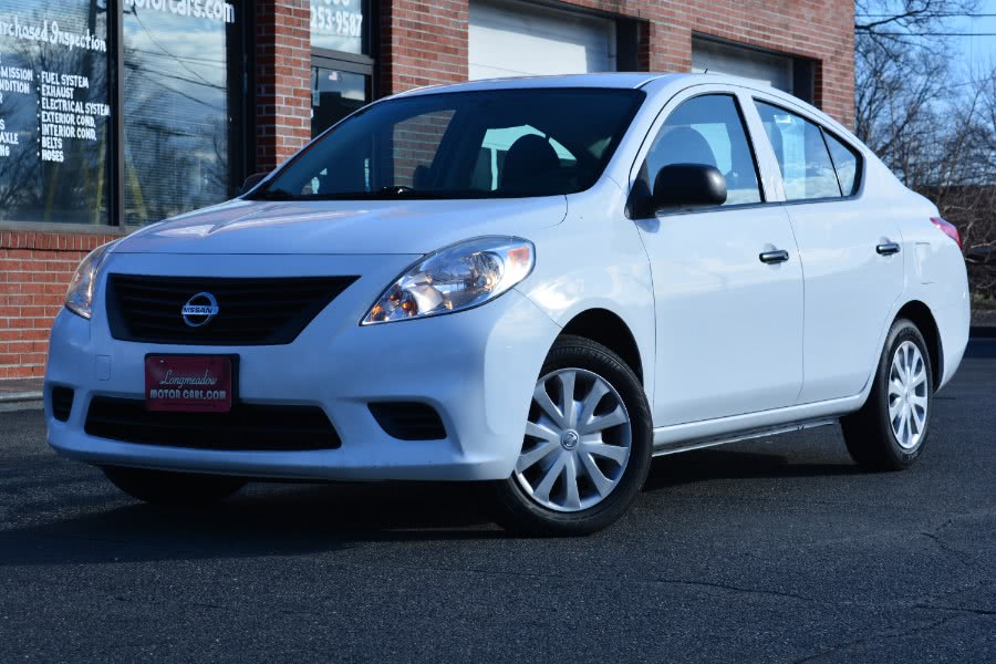 2012 Nissan Versa 4dr Sdn CVT 1.6 S, available for sale in ENFIELD, Connecticut | Longmeadow Motor Cars. ENFIELD, Connecticut