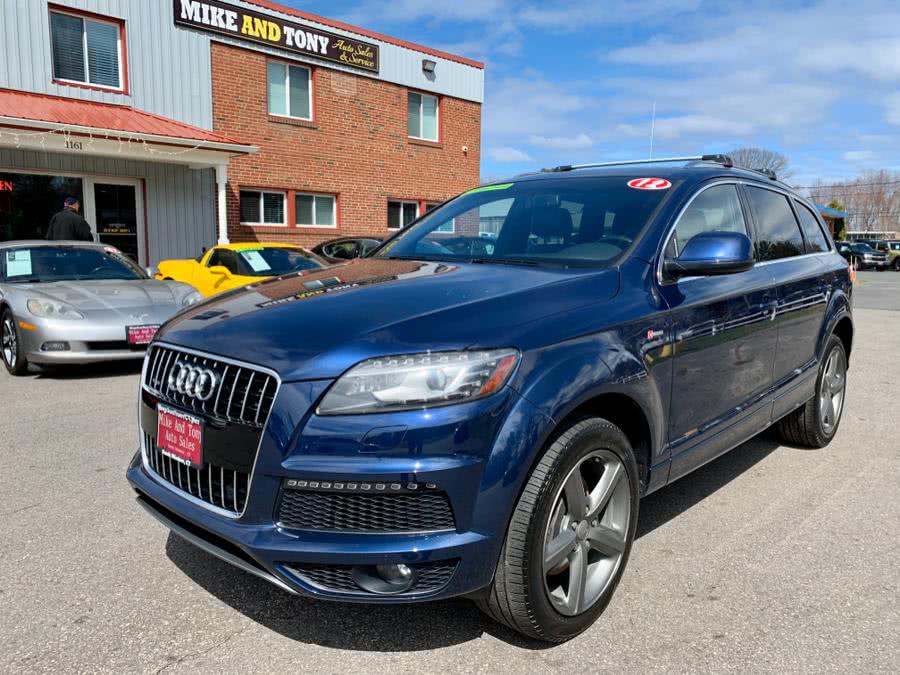 2012 Audi Q7 quattro 4dr 3.0T S line, available for sale in South Windsor, Connecticut | Mike And Tony Auto Sales, Inc. South Windsor, Connecticut