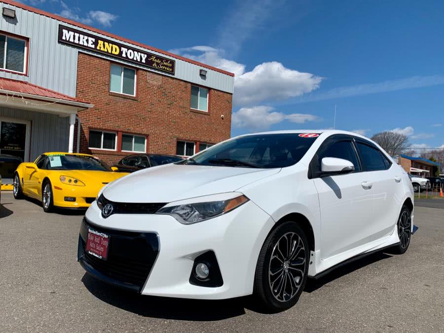 2014 Toyota Corolla 4dr Sdn Auto L (Natl), available for sale in South Windsor, Connecticut | Mike And Tony Auto Sales, Inc. South Windsor, Connecticut