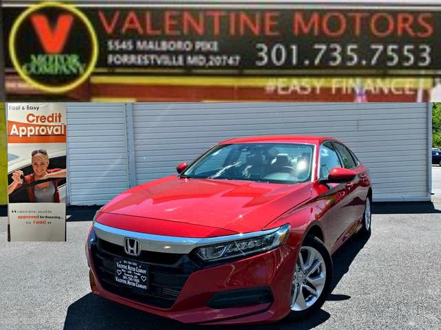2019 Honda Accord Sedan LX 1.5T, available for sale in Forestville, Maryland | Valentine Motor Company. Forestville, Maryland