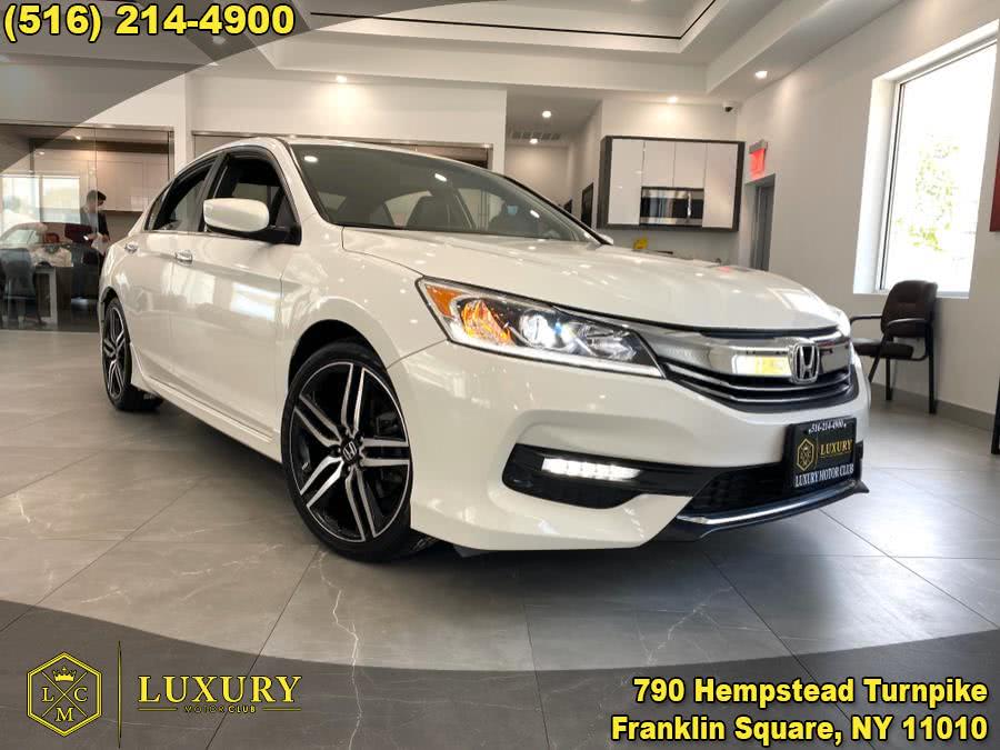 2017 Honda Accord Sedan Sport SE CVT, available for sale in Franklin Square, New York | Luxury Motor Club. Franklin Square, New York