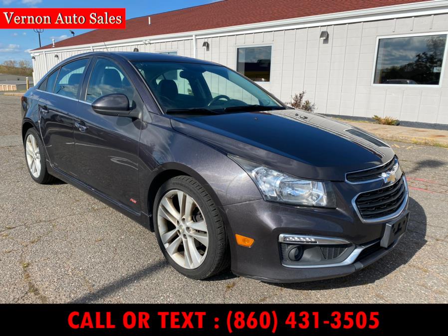 2015 Chevrolet Cruze 4dr Sdn LTZ, available for sale in Manchester, Connecticut | Vernon Auto Sale & Service. Manchester, Connecticut 2015 Chevrolet Cruze 4dr Sdn LTZ, available for sale in Manchester, Connecticut | Vernon Auto Sale & Service. Manchester, Connecticut