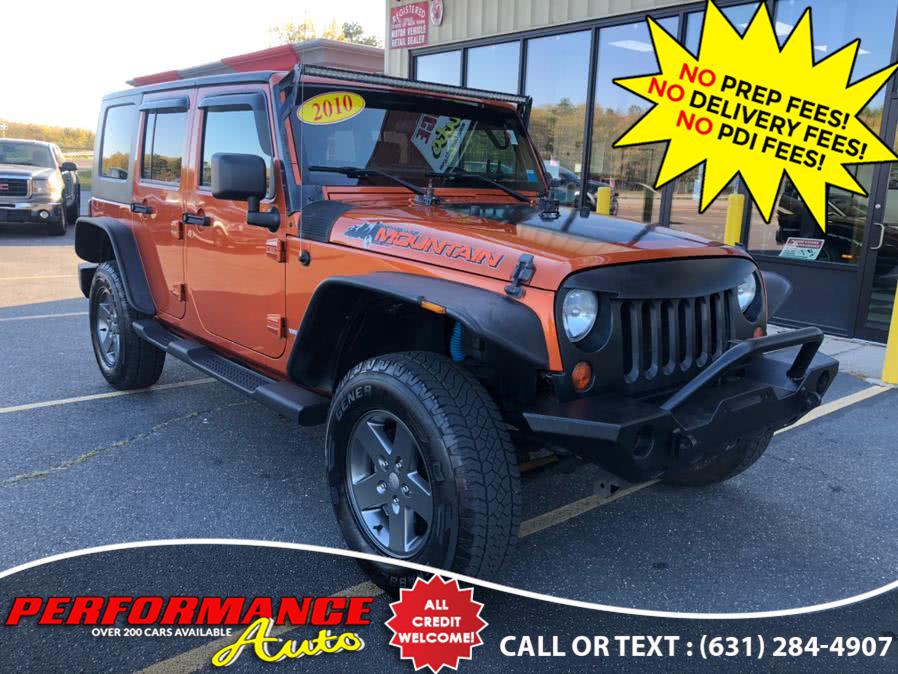 2010 Jeep Wrangler Unlimited 4WD 4dr Mountain, available for sale in Bohemia, New York | Performance Auto Inc. Bohemia, New York