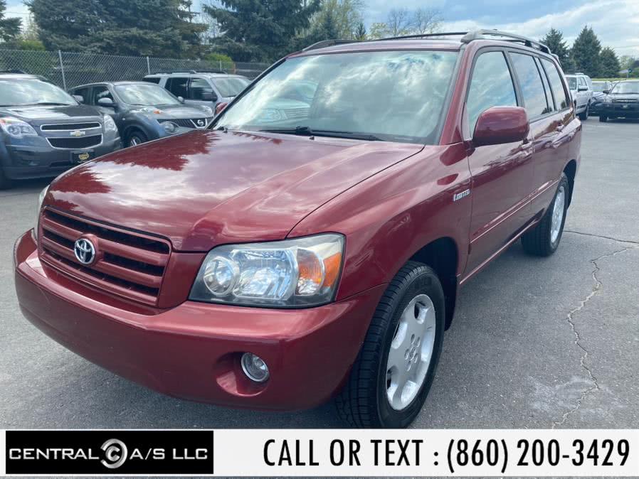 2005 Toyota Highlander 4dr V6 4WD Limited w/3rd Row (Natl), available for sale in East Windsor, Connecticut | Central A/S LLC. East Windsor, Connecticut