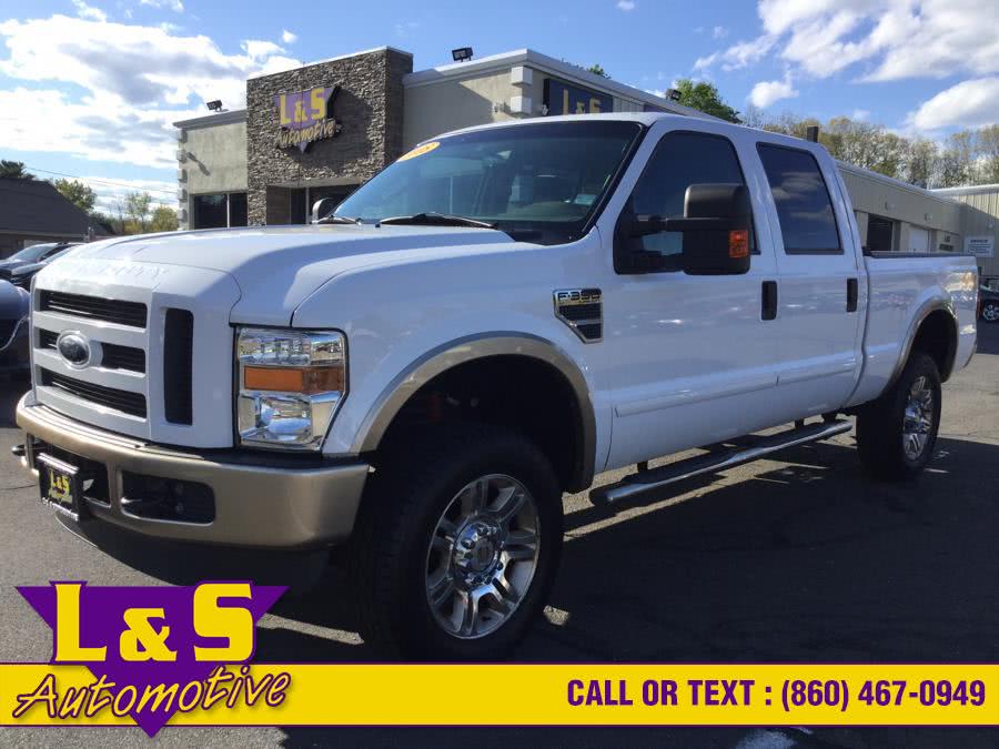2008 Ford Super Duty F-350 SRW 4WD Crew Cab 156" XLT, available for sale in Plantsville, Connecticut | L&S Automotive LLC. Plantsville, Connecticut
