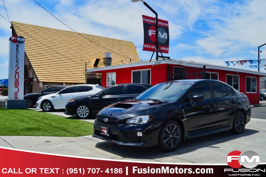 Used Subaru WRX Manual 2018 | Fusion Motors Inc. Moreno Valley, California
