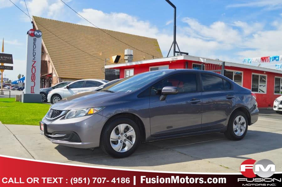 Used Honda Civic Sedan 4dr CVT LX 2015 | Fusion Motors Inc. Moreno Valley, California