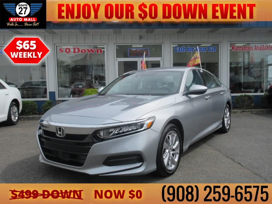 2018 Honda Accord Sedan LX 1.5T CVT, available for sale in Linden, New Jersey | Route 27 Auto Mall. Linden, New Jersey 2018 Honda Accord Sedan LX 1.5T CVT, available for sale in Linden, New Jersey | Route 27 Auto Mall. Linden, New Jersey