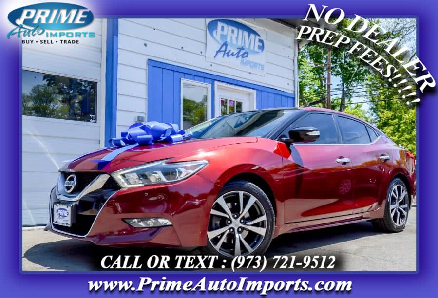 2016 Nissan Maxima 4dr Sdn 3.5 SV, available for sale in Bloomingdale, New Jersey | Prime Auto Imports. Bloomingdale, New Jersey