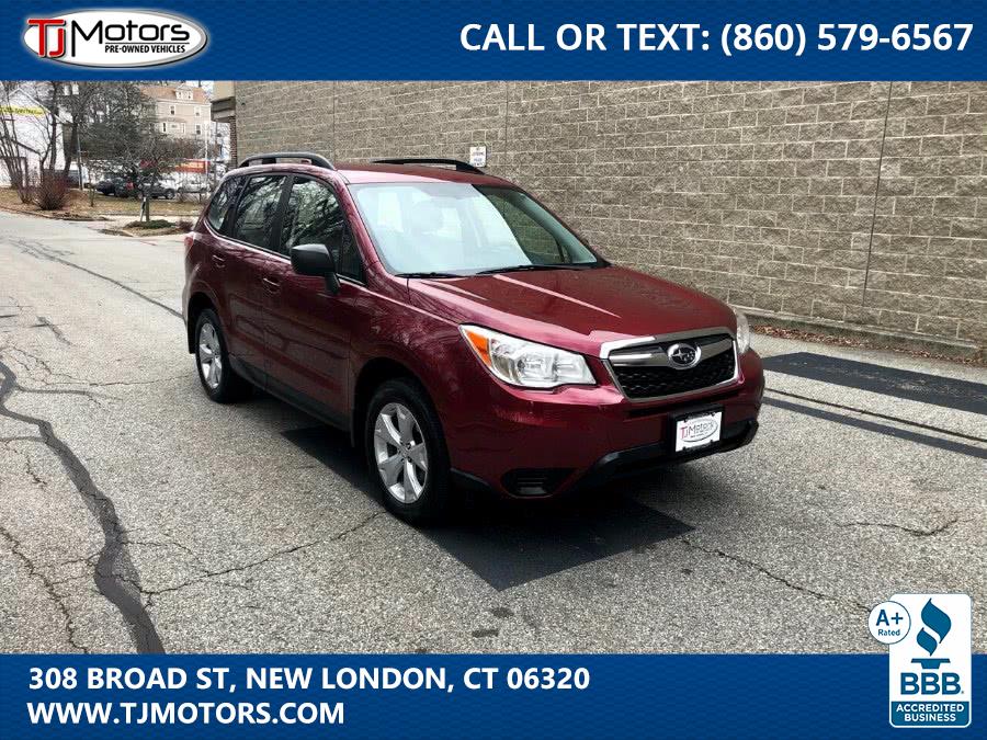 2016 Subaru Forester 4dr CVT 2.5i PZEV, available for sale in New London, Connecticut | TJ Motors. New London, Connecticut