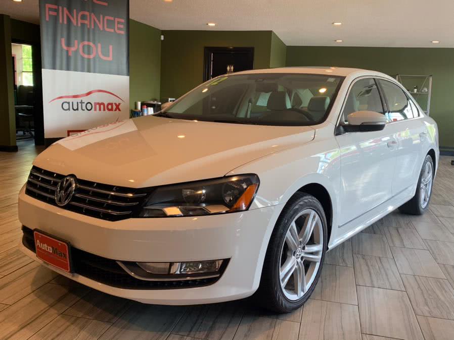 2014 Volkswagen Passat 4dr Sdn 2.0L DSG TDI SE w/Sunroof, available for sale in West Hartford, Connecticut | AutoMax. West Hartford, Connecticut
