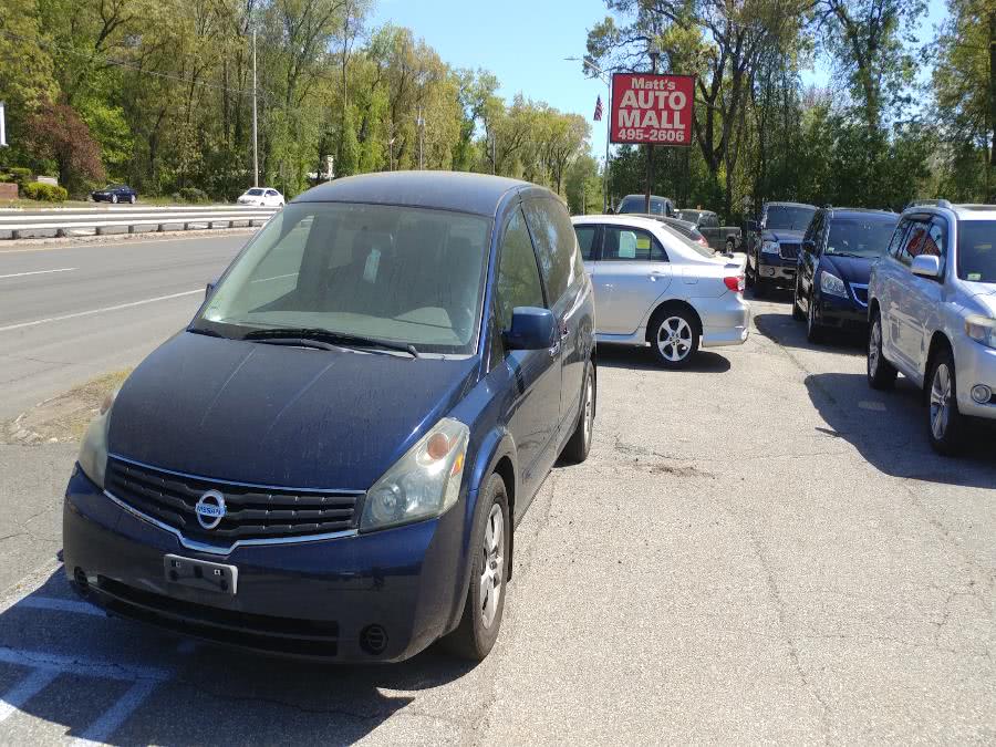 2008 Nissan Quest 4dr S, available for sale in Chicopee, Massachusetts | Matts Auto Mall LLC. Chicopee, Massachusetts