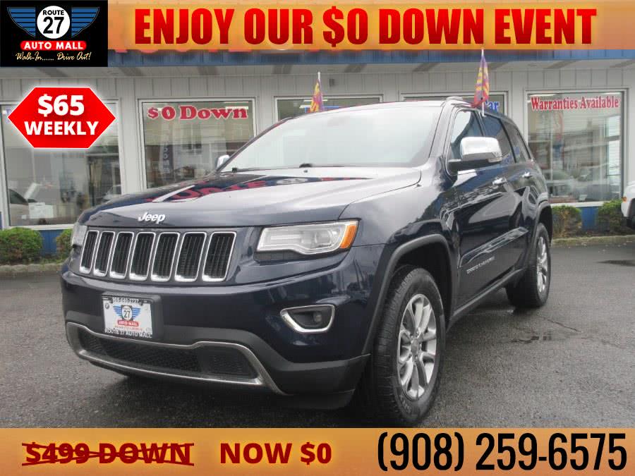 Blue Four Wheel Drive Jeep Grand Cherokee Lt Frost Beige Black Linden Nj Route 27 Auto Mall