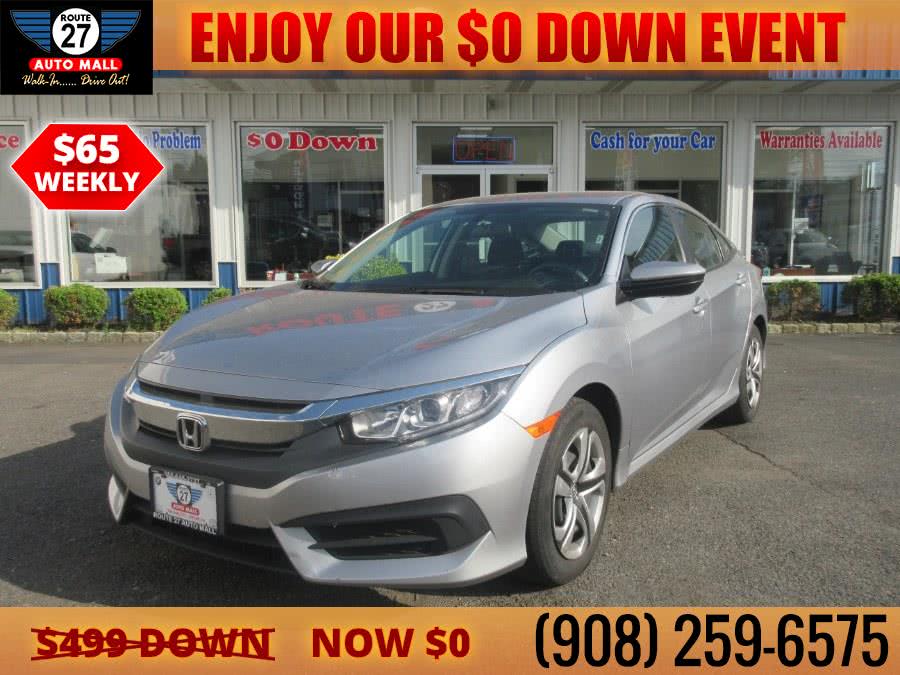 Used Honda Civic Sedan LX CVT 2018 | Route 27 Auto Mall. Linden, New Jersey Used Honda Civic Sedan LX CVT 2018 | Route 27 Auto Mall. Linden, New Jersey