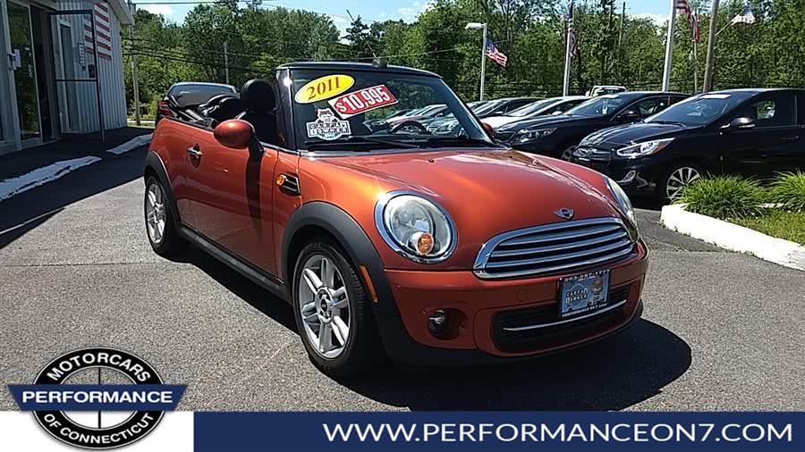 2011 MINI Cooper Convertible 2dr, available for sale in Wilton, Connecticut | Performance Motor Cars Of Connecticut LLC. Wilton, Connecticut