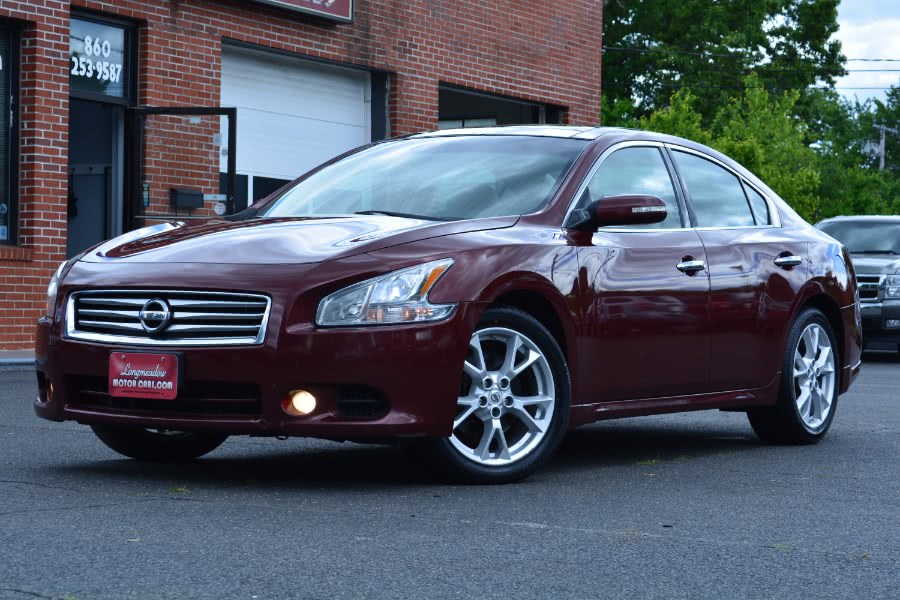 2012 Nissan Maxima 4dr Sdn V6 CVT 3.5 SV w/Premium Pkg, available for sale in ENFIELD, Connecticut | Longmeadow Motor Cars. ENFIELD, Connecticut