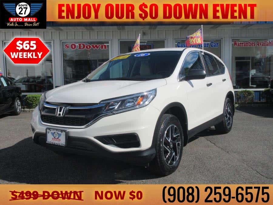 2016 Honda CR-V AWD 5dr SE, available for sale in Linden, New Jersey | Route 27 Auto Mall. Linden, New Jersey 2016 Honda CR-V AWD 5dr SE, available for sale in Linden, New Jersey | Route 27 Auto Mall. Linden, New Jersey