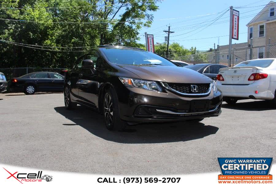 2013 Honda Civic Sdn-EX 4dr Auto EX, available for sale in Paterson, New Jersey | Xcell Motors LLC. Paterson, New Jersey