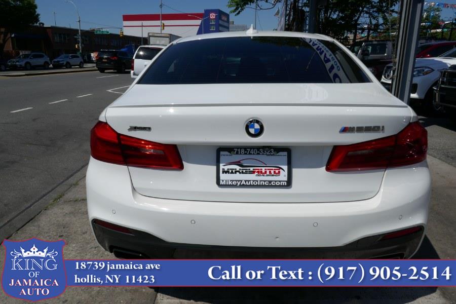 2018 BMW 5 Series M550i xDrive Sedan, available for sale in Hollis, New York | King of Jamaica Auto Inc. Hollis, New York 2018 BMW 5 Series M550i xDrive Sedan, available for sale in Hollis, New York | King of Jamaica Auto Inc. Hollis, New York
