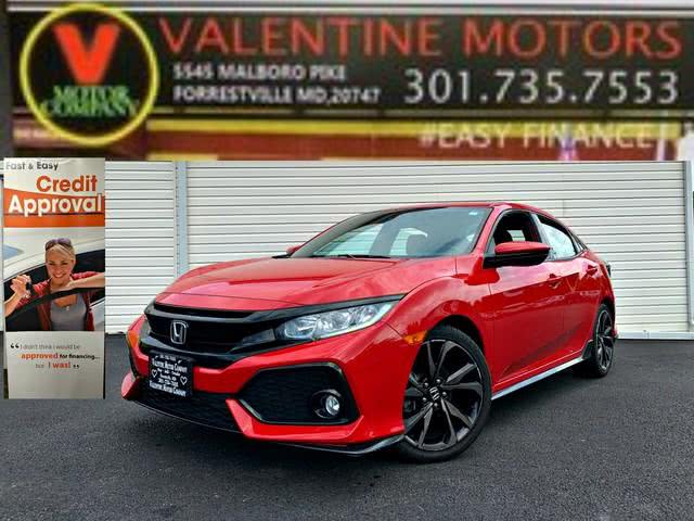 2017 Honda Civic Hatchback Sport, available for sale in Forestville, Maryland | Valentine Motor Company. Forestville, Maryland