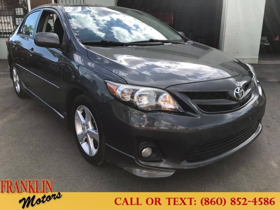 2012 Toyota Corolla 4dr Sdn Man S, available for sale in Hartford, Connecticut | Franklin Motors Auto Sales LLC. Hartford, Connecticut