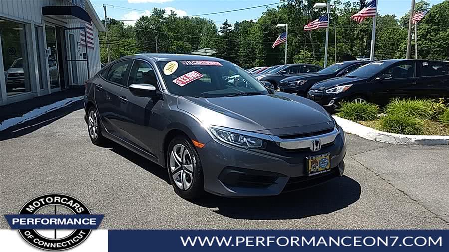 2016 Honda Civic Sedan 4dr CVT LX, available for sale in Wilton, Connecticut | Performance Motor Cars Of Connecticut LLC. Wilton, Connecticut