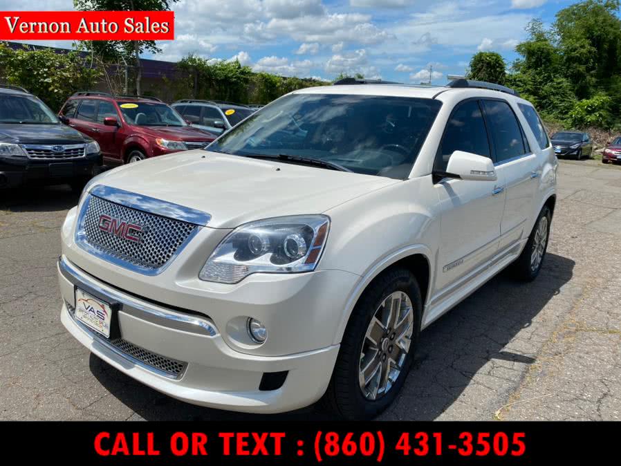 2012 GMC Acadia AWD 4dr Denali, available for sale in Manchester, Connecticut | Vernon Auto Sale & Service. Manchester, Connecticut