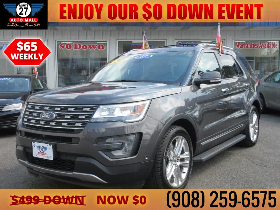 2017 Ford Explorer Limited 4WD, available for sale in Linden, New Jersey | Route 27 Auto Mall. Linden, New Jersey 2017 Ford Explorer Limited 4WD, available for sale in Linden, New Jersey | Route 27 Auto Mall. Linden, New Jersey