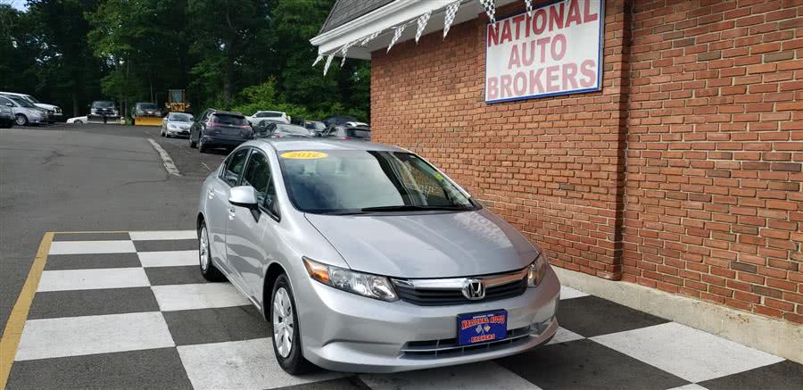 2012 Honda Civic Sdn 4dr Auto LX, available for sale in Waterbury, Connecticut | National Auto Brokers, Inc.. Waterbury, Connecticut