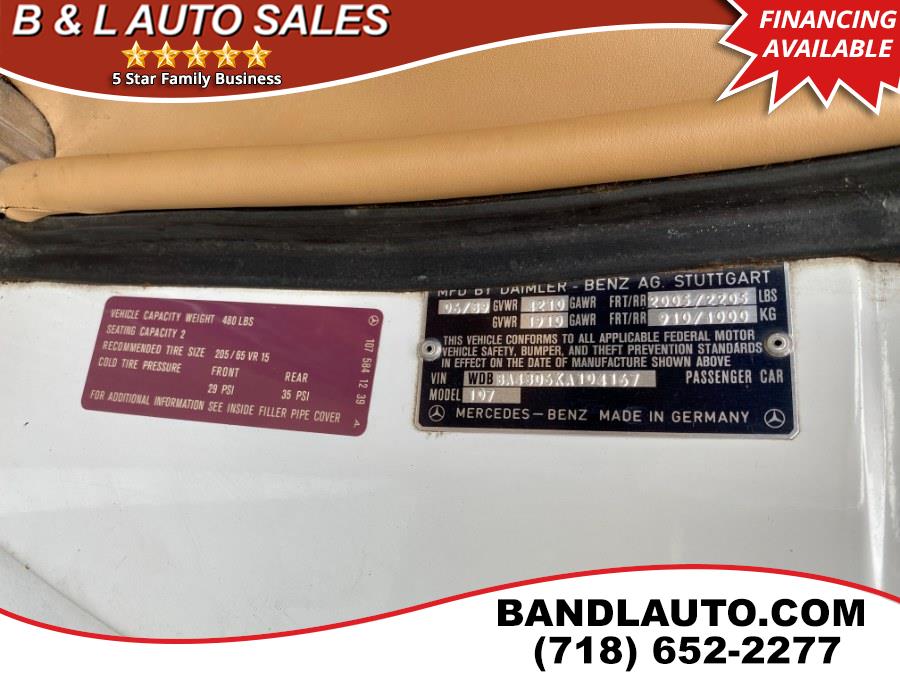 1989 Mercedes-Benz 560SL 2dr Roadster, available for sale in Bronx, New York | B & L Auto Sales LLC. Bronx, New York 1989 Mercedes-Benz 560SL 2dr Roadster, available for sale in Bronx, New York | B & L Auto Sales LLC. Bronx, New York