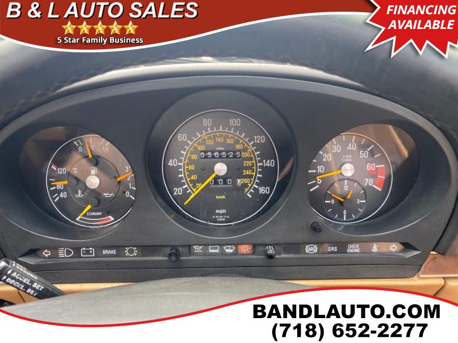 1989 Mercedes-Benz 560SL 2dr Roadster, available for sale in Bronx, New York | B & L Auto Sales LLC. Bronx, New York 1989 Mercedes-Benz 560SL 2dr Roadster, available for sale in Bronx, New York | B & L Auto Sales LLC. Bronx, New York