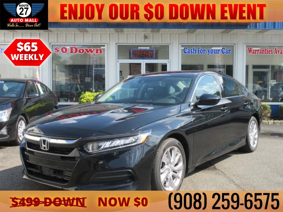 2018 Honda Accord Sedan LX 1.5T CVT, available for sale in Linden, New Jersey | Route 27 Auto Mall. Linden, New Jersey 2018 Honda Accord Sedan LX 1.5T CVT, available for sale in Linden, New Jersey | Route 27 Auto Mall. Linden, New Jersey