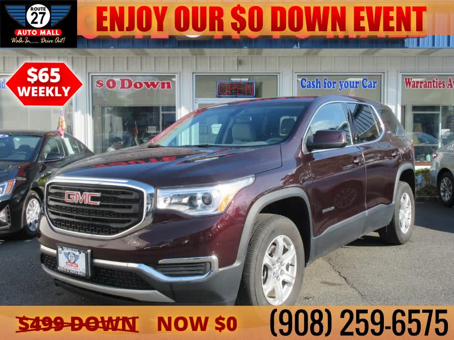 Used GMC Acadia FWD 4dr SLE w/SLE-1 2017 | Route 27 Auto Mall. Linden, New Jersey